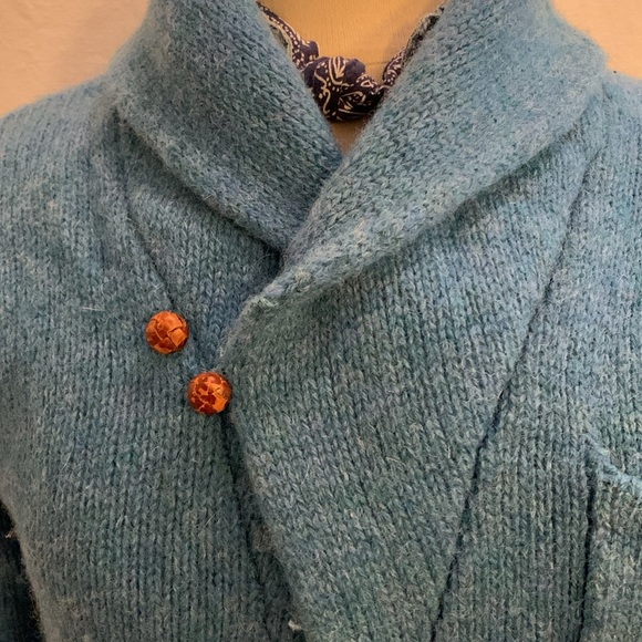 Vintage Ralph Lauren Wool Shawl Collar Cardigan - Picture 2 of 4